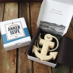 Ankerseife an der Kordel - rot - dearsoap
