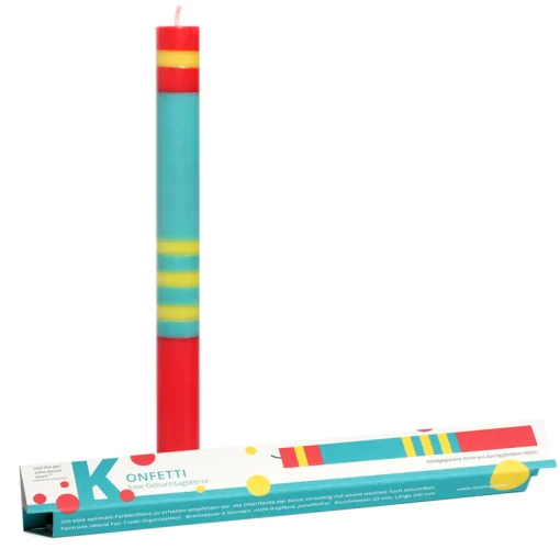 KERZE Konfetti - not the girl who misses much